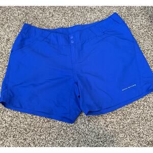 Colombia PFG Woman’s Shorts Size Large Blue Outdoor Shorts Hiking